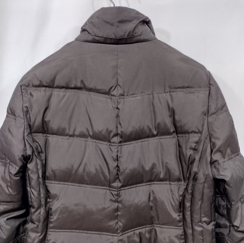 London Fog Down Feather Puffer Jacket Women's L Brown Winter Warm Cozy Retro - Picture 6 of 12